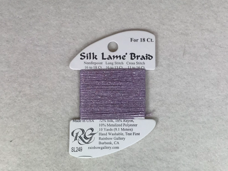 Silk Lame Braid SL249 Pale Mauve Fashion