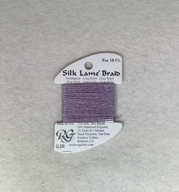 Silk Lame Braid SL249 Pale Mauve Fashion