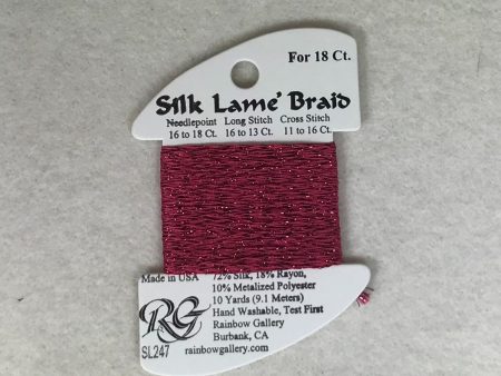 Silk Lame Braid SL247 Paris Pink Supply